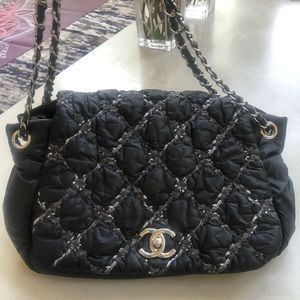 Chanel Tweed On Stitch Bag